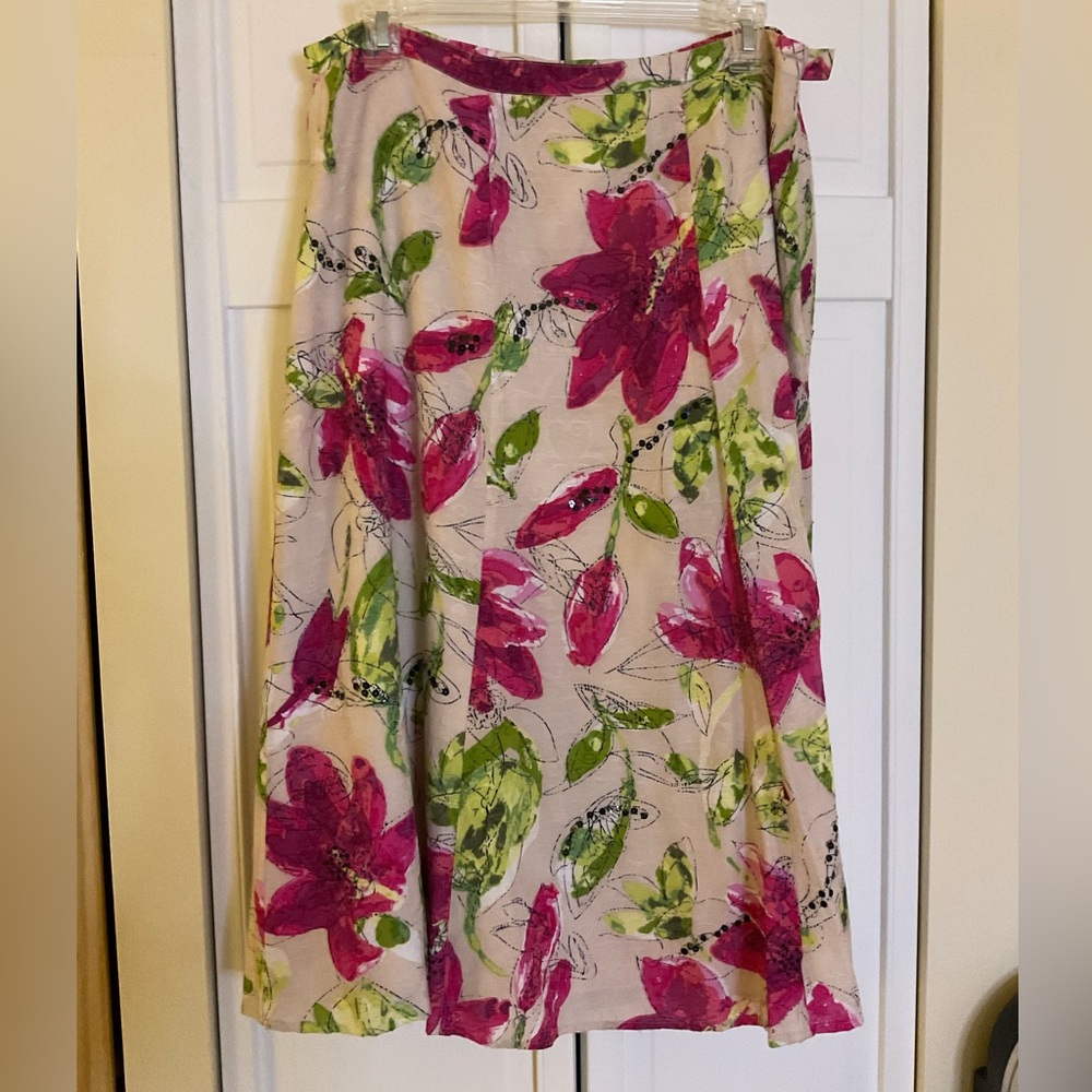 ❌ Chico’s Floral Print Women's Skirt